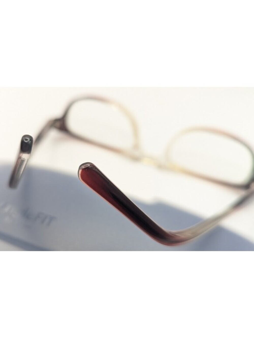 Vintage Military Romco Frames 50-22-145 Brown Clear Fade Gradient Full Rim USA - Picture 3 of 14